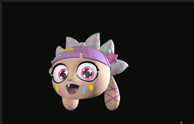 Doll character face rig sample